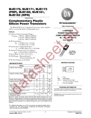 MJE171 datasheet  